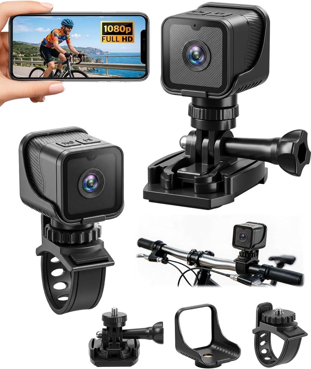 Actiecamera - Zwart - 4K - Waterdichte Camera - Voor Avonturiers