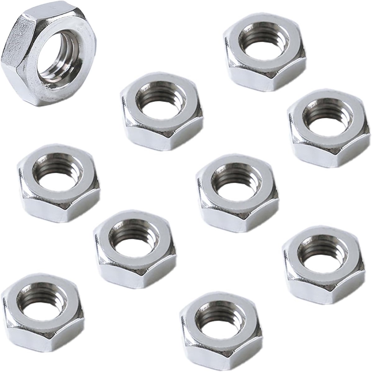 SnelShoppen - 10 Stuks M8 Groefdopmoeren, Universele Kruisdopmoeren voor Autostoelen en Tuinmachines, Hoogwaardige Caoutchouc, Efficiënt Werken
