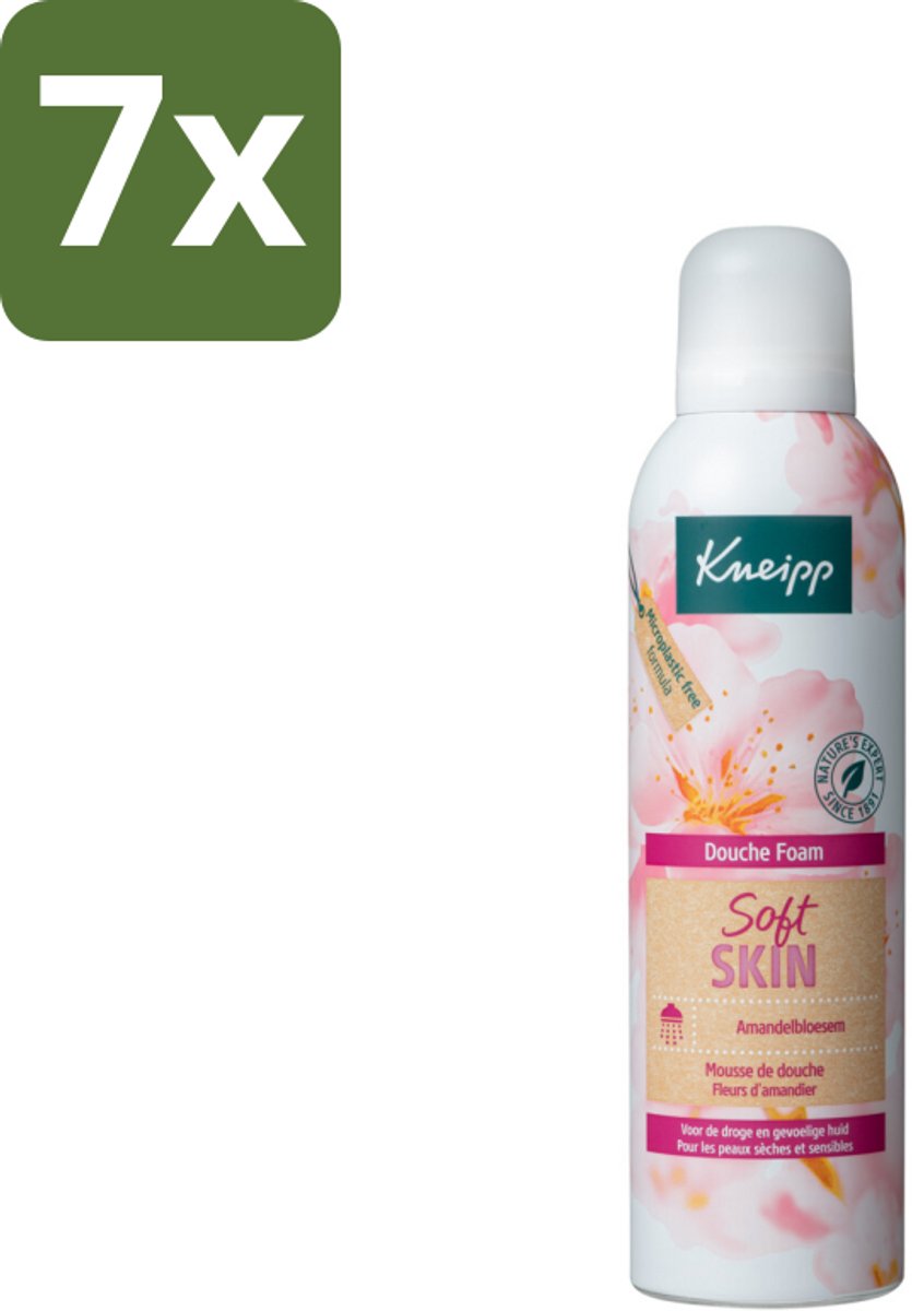 Kneipp - Douche foam - Soft Skin - Voor droge en gevoelige huid - 200 ml - Bulkverpakking - 7 stuks