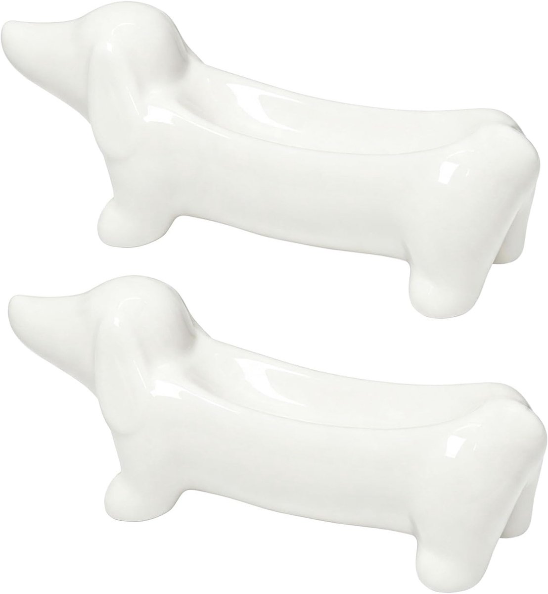 2 sieradenkistjes teckel wit decoratie sieradendoosje in de vorm van een - ShopVlot