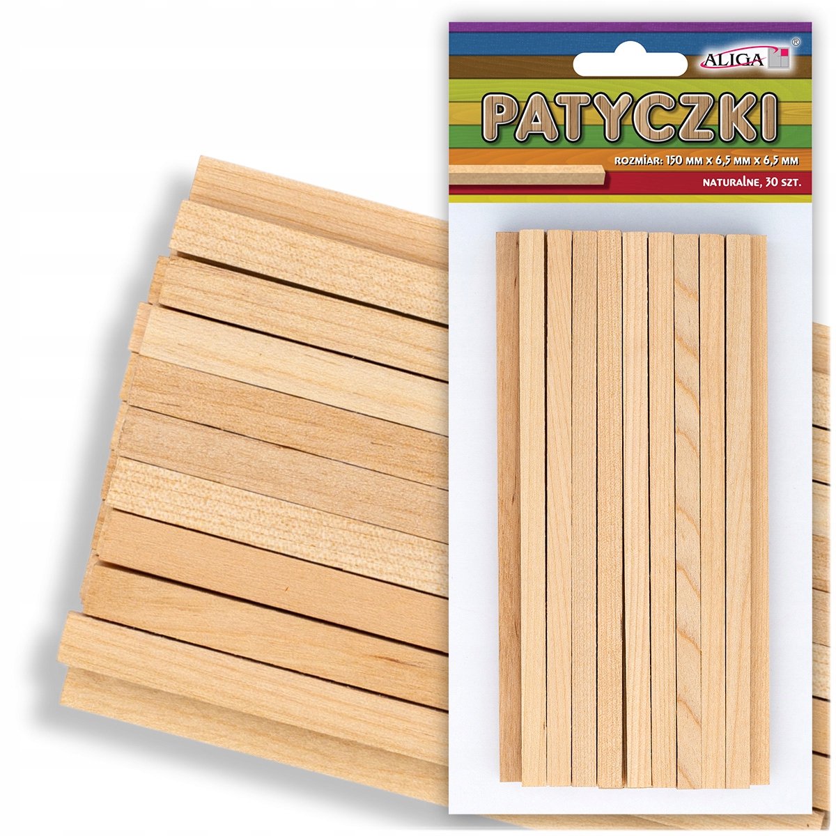 30x Natuurlijke Houten Stokjes 15cm - Scrapbooking & Knutselen