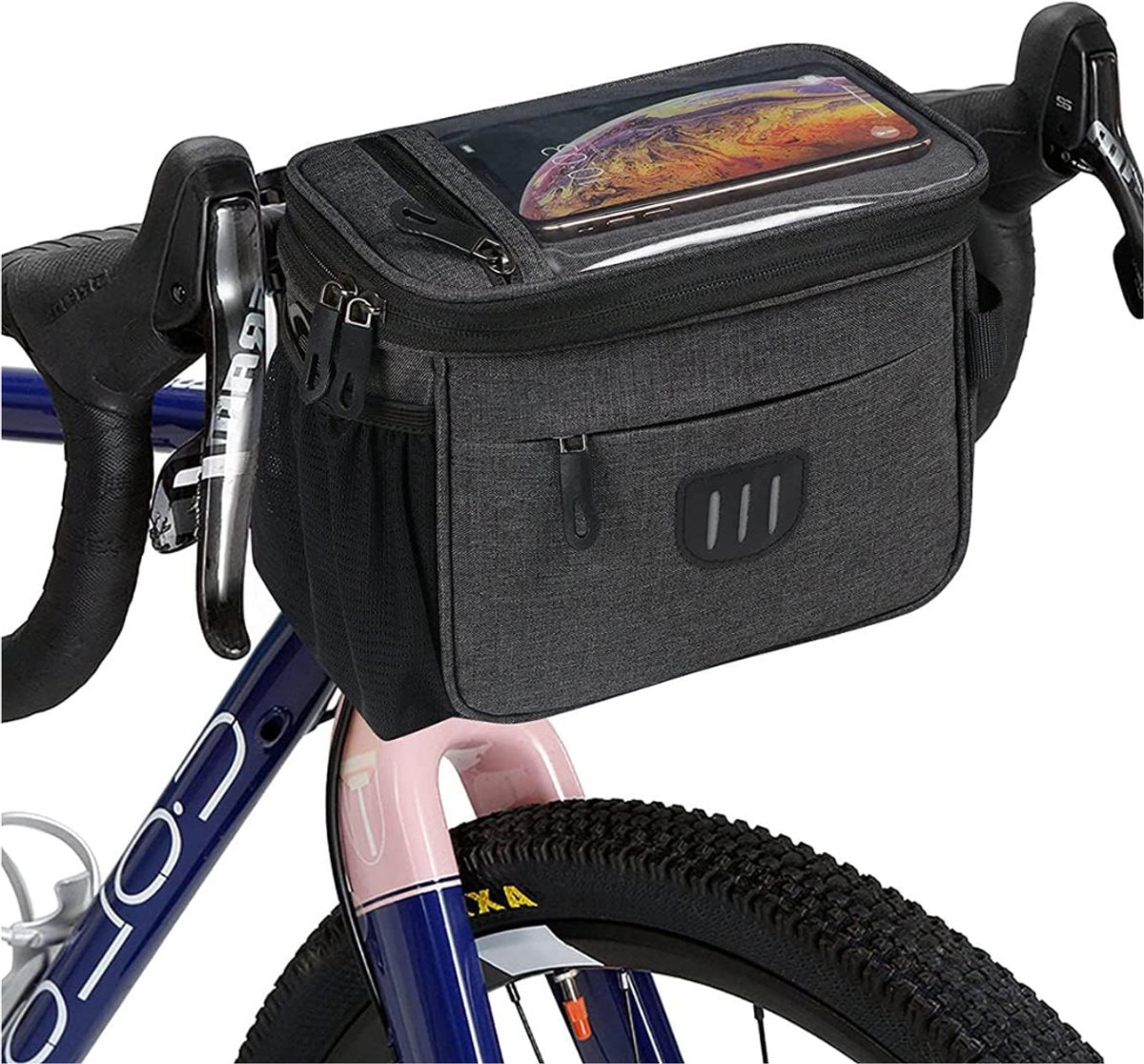 ZRNS® Stuurtas Fiets - Fietstas Elektrische Fiets - Racefiets - Waterbestendig - Telefoonhouder met Touchscreen