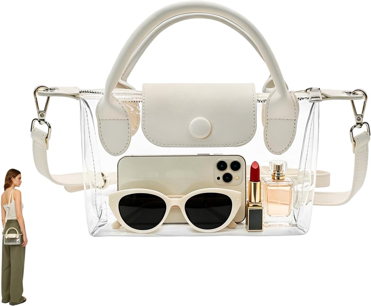 Clear Bag voor Stadion Evenementen Kleine Clear Crossbody Purse Stadion Goedgekeurde Handtas voor World Cup 2026 - ShopVlot