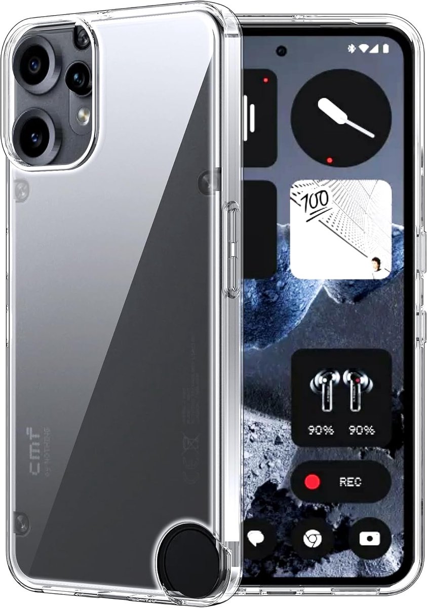 FDHYFGDY Protective Case for Nothing CMF Phone 2 Pro Silicone Case Transparent Shockproof Slim Soft TPU Protective Case - ShopVlot