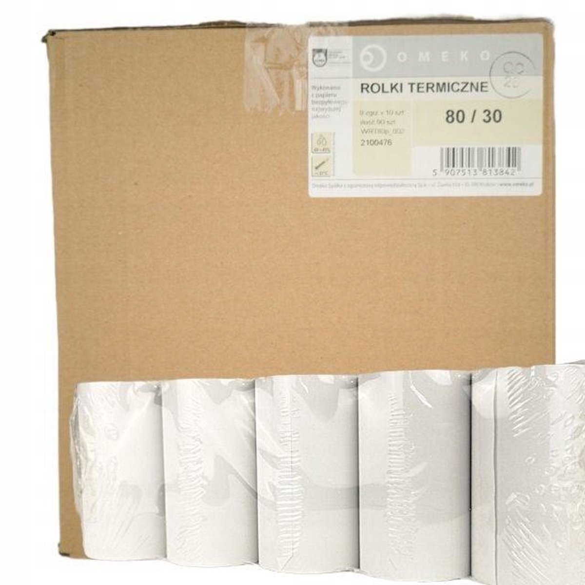 Rol thermisch papier 80 mm x 30 m - 90 stuks