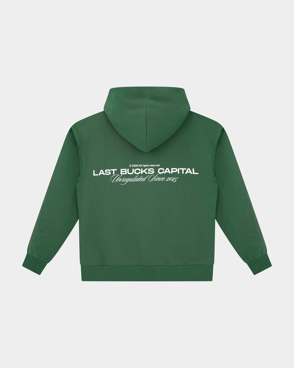 Last Bucks - Capital Zip Hoodie - Heren Vest - Donkergroen - Maat L - Oversized