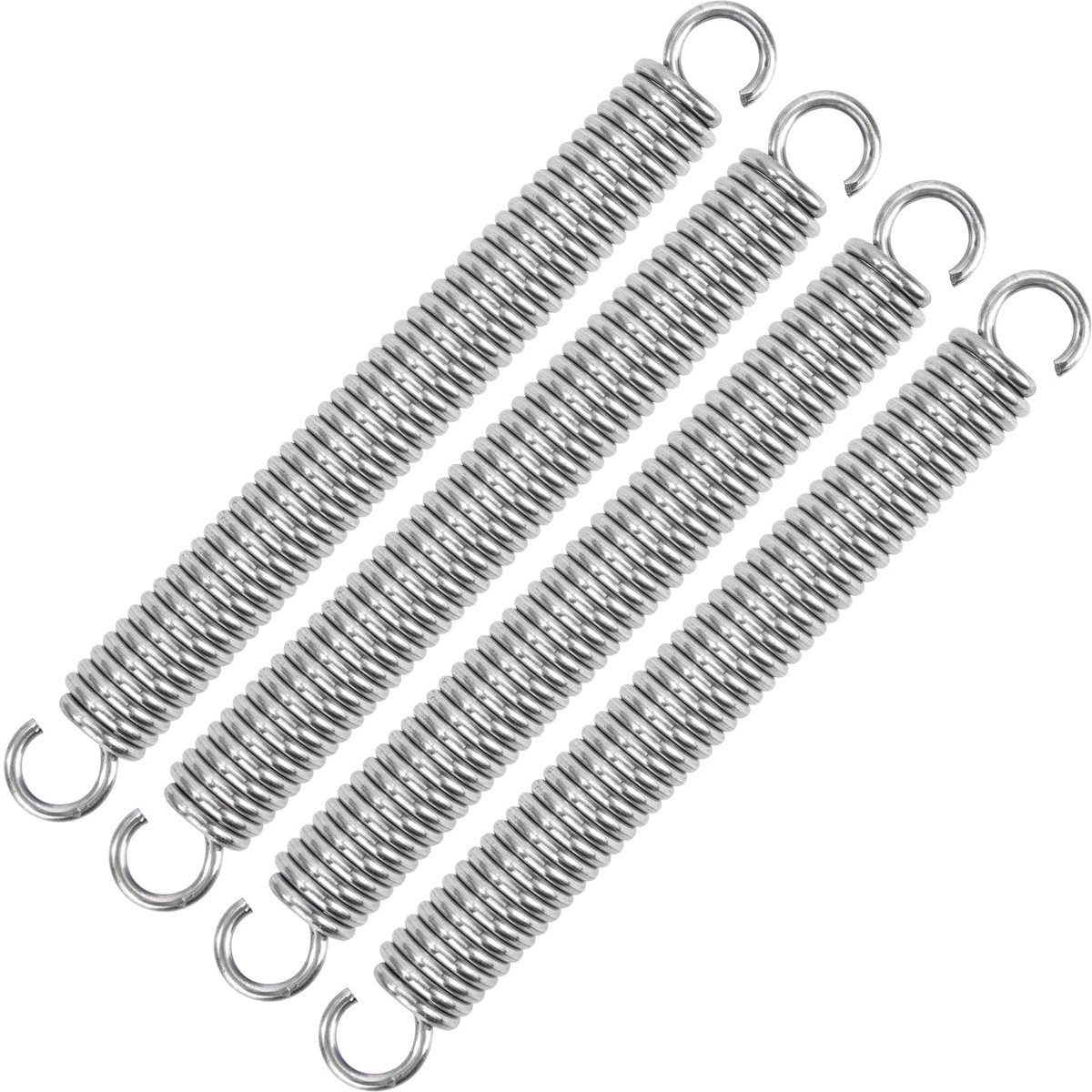 Tension springs 90mm tension spring double hook stainless steel wire diameter 1.6mm outer diameter 10mm pull 7.9kg 4pcs - ShopVlot