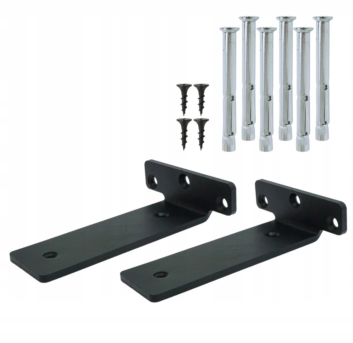 Loft Plankdragers 15cm Zwart - Set van 2