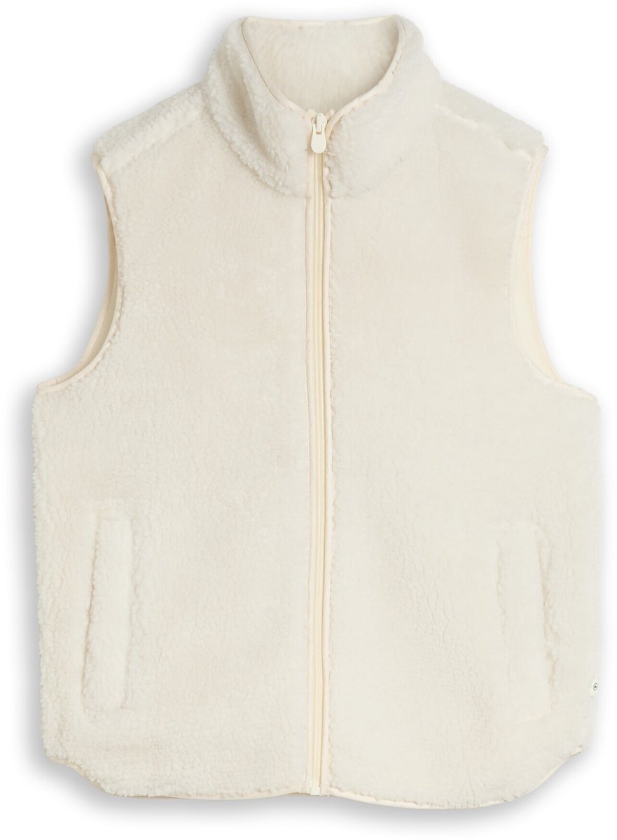 Tom Tailor - Teddy-vest - Maat 164 - light creme teddy