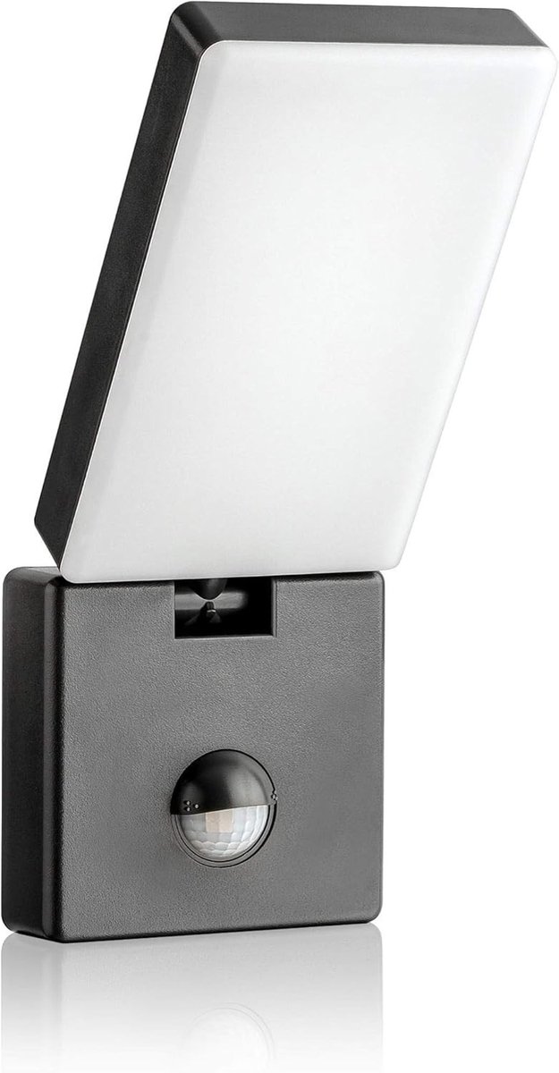 Sensor lampjes met bewegingsmelder - Antraciet - LED Buitenwandlamp - 15W Koel Wit Licht - Voor Buiten