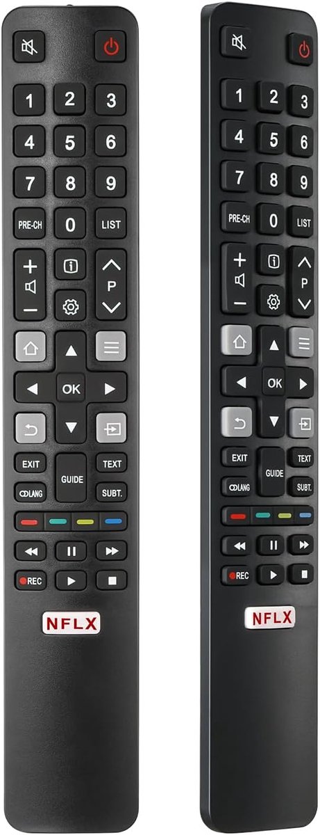 RC802N Replacement TCL Remote Control for Smart TV Replacement Remote Control TV Compatible with TCL TV Android/Google - ShopVlot