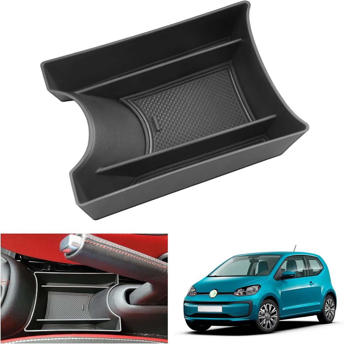 GAFAT V W UP/Seat MII/Citigo 2013-2022 2023 Center Console Storage Box, Organizer Tray Glove Compartment Bottom - ShopVlot