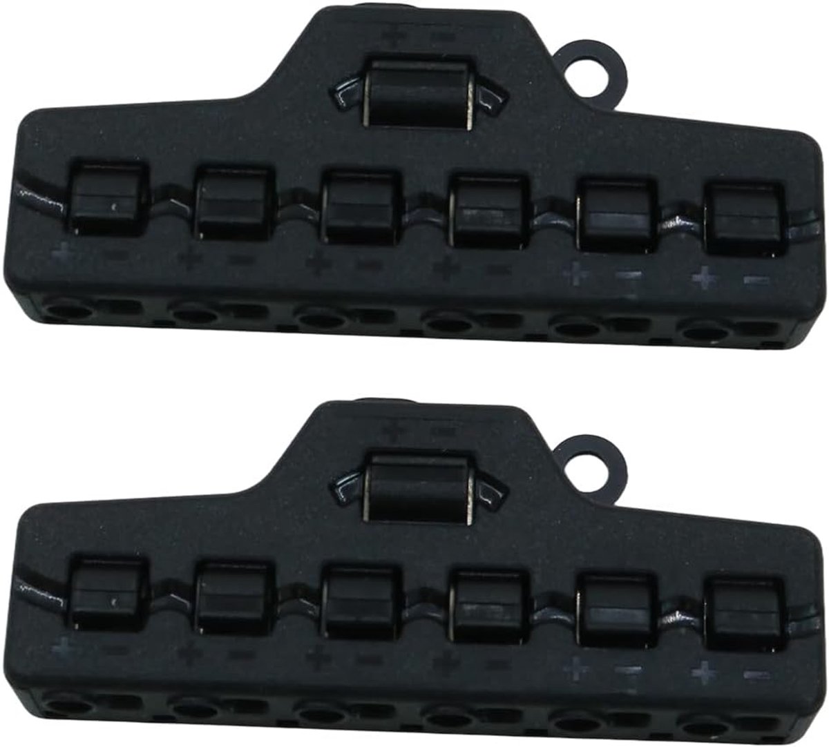Ludom 2 stuks 6 poorten Quick Push-in Electrical Terminal Block TL-106 Geschikt voor thuisverlichting, elektronische - ShopVlot