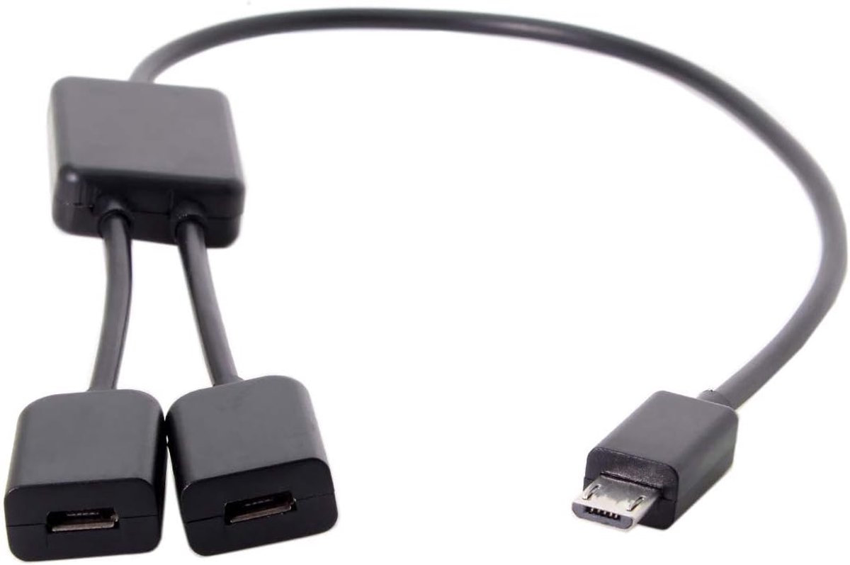 Chenyang Micro USB OTG Cable, Micro USB 1 Male to 2 Female Dual Ports Hub Cable for Laptop PC & Mouse & Flash Disk - ShopVlot