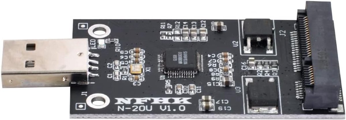 Mini PCI-E mSATA to USB 2.0 External SSD PCBA Conveter Adapter Pen Driver Card Without Case - ShopVlot