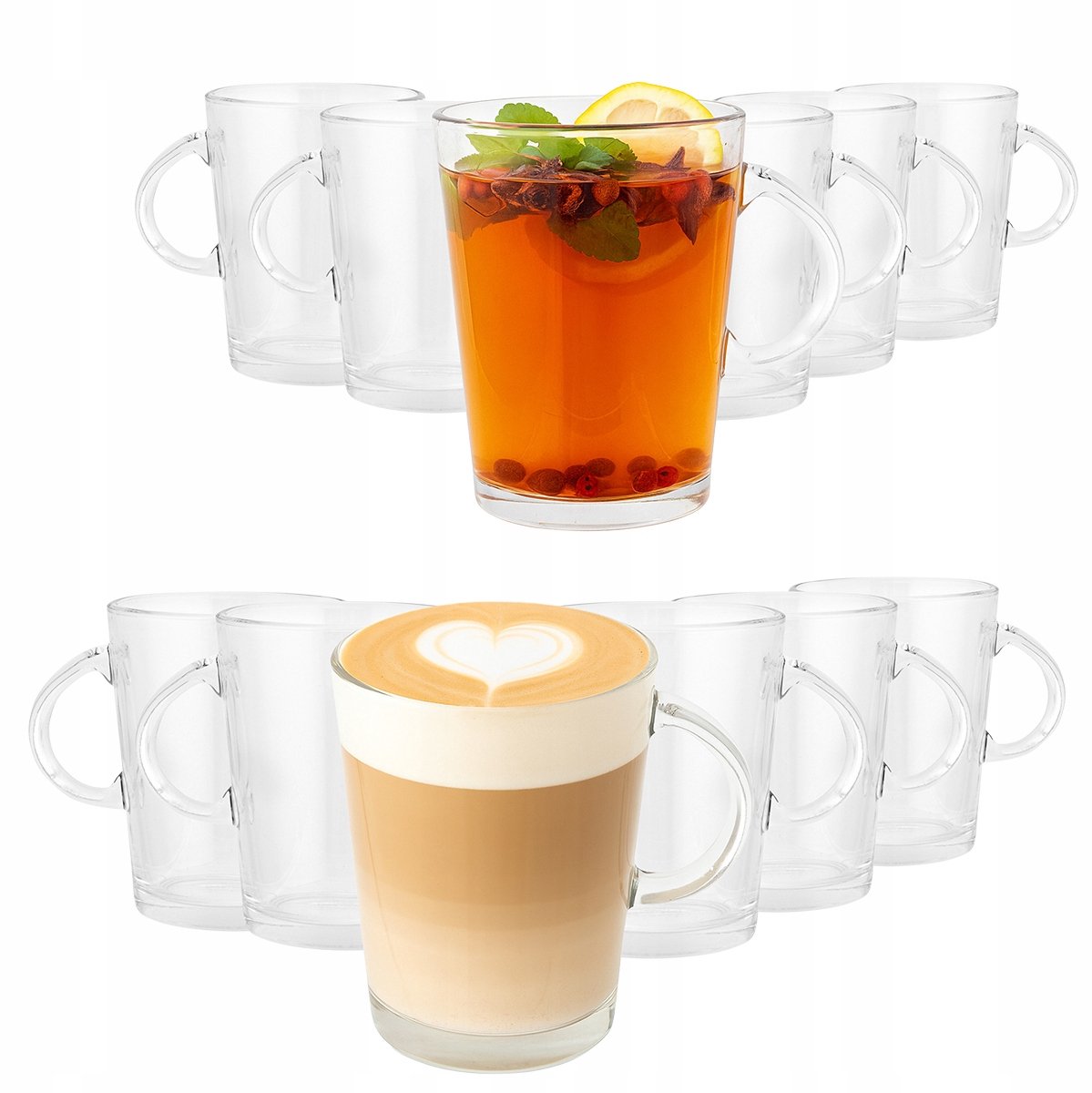 Altom Design Atena Glazen 12 stuks, 420 ml met oor