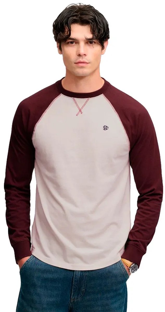 Superdry Vintage Athletic Honkbaltop Heren Tops Wit