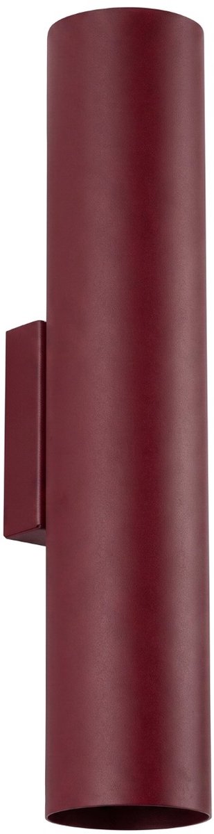 Sollux Lighting Wandlamp Lagos - GU10 - bourgondië - staal - 6x8x30cm