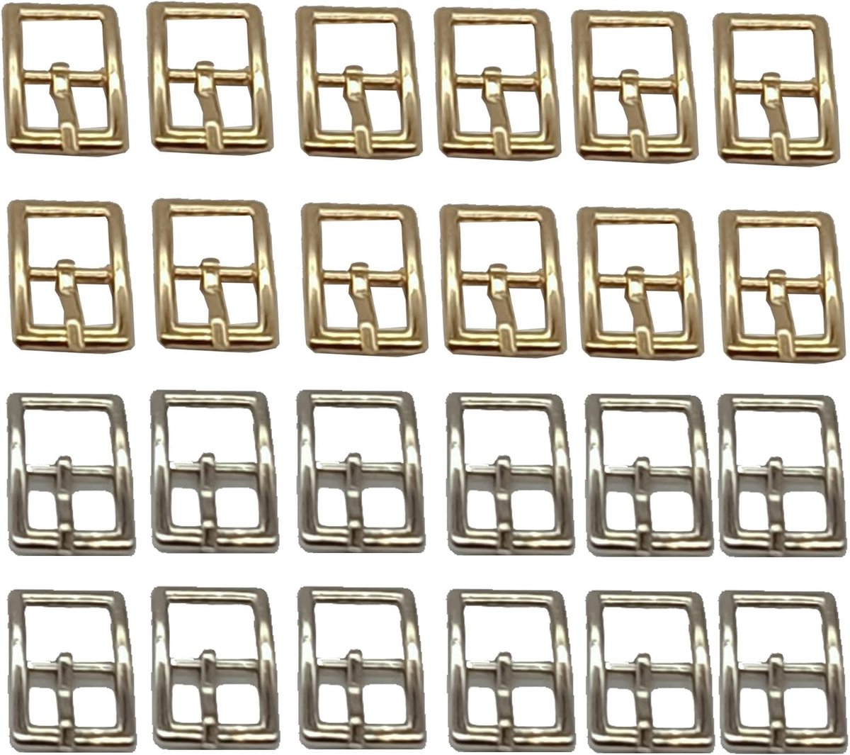 ZAHD 24 Pieces Metal Roller Buckles Belt Buckles Set DIY Roller Buckle Mini Small Handmade Metal Buckle Strong and - ShopVlot