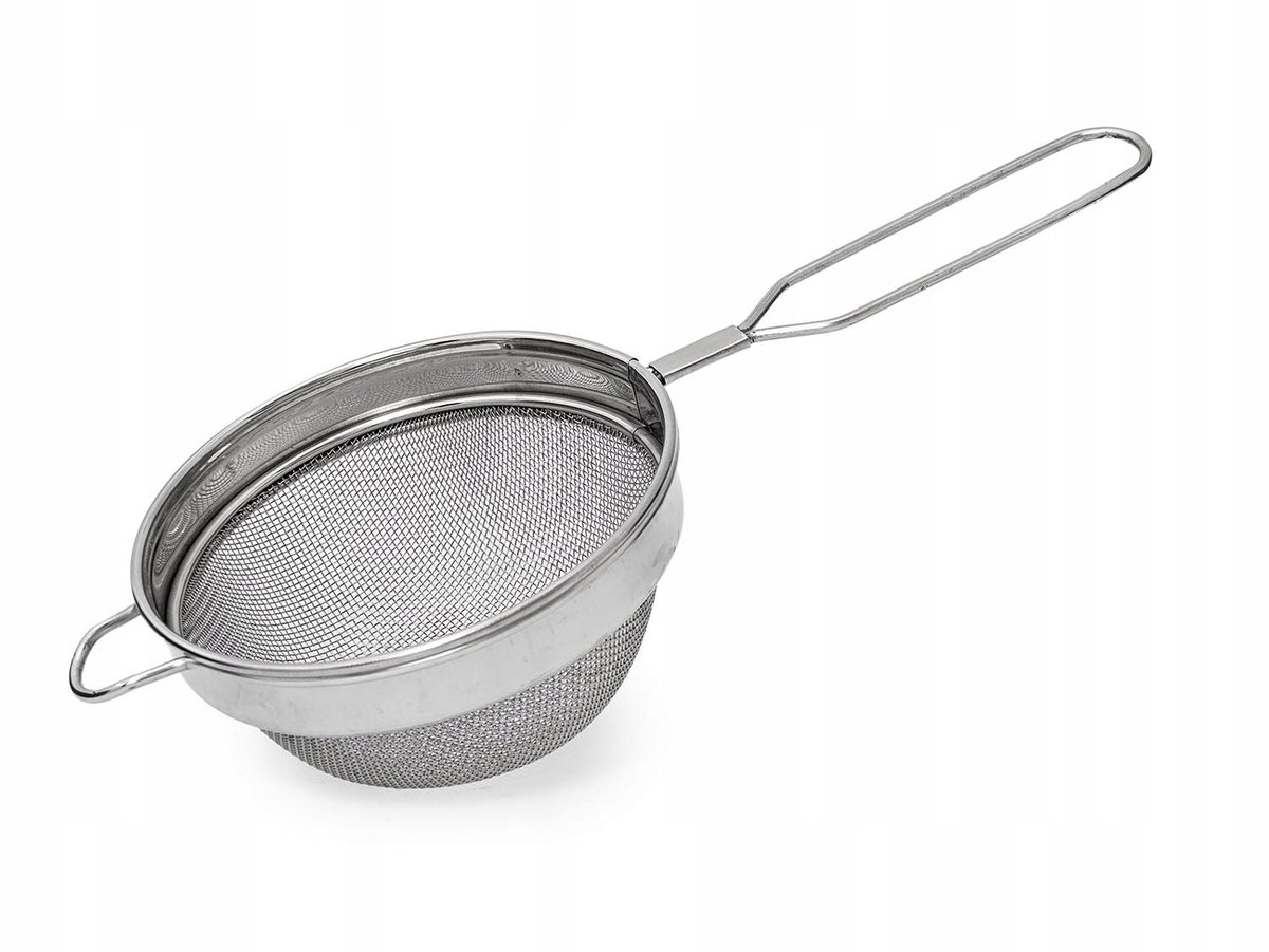RVS Keukenzeef 8 cm met Handvat - Universeel Zeefje