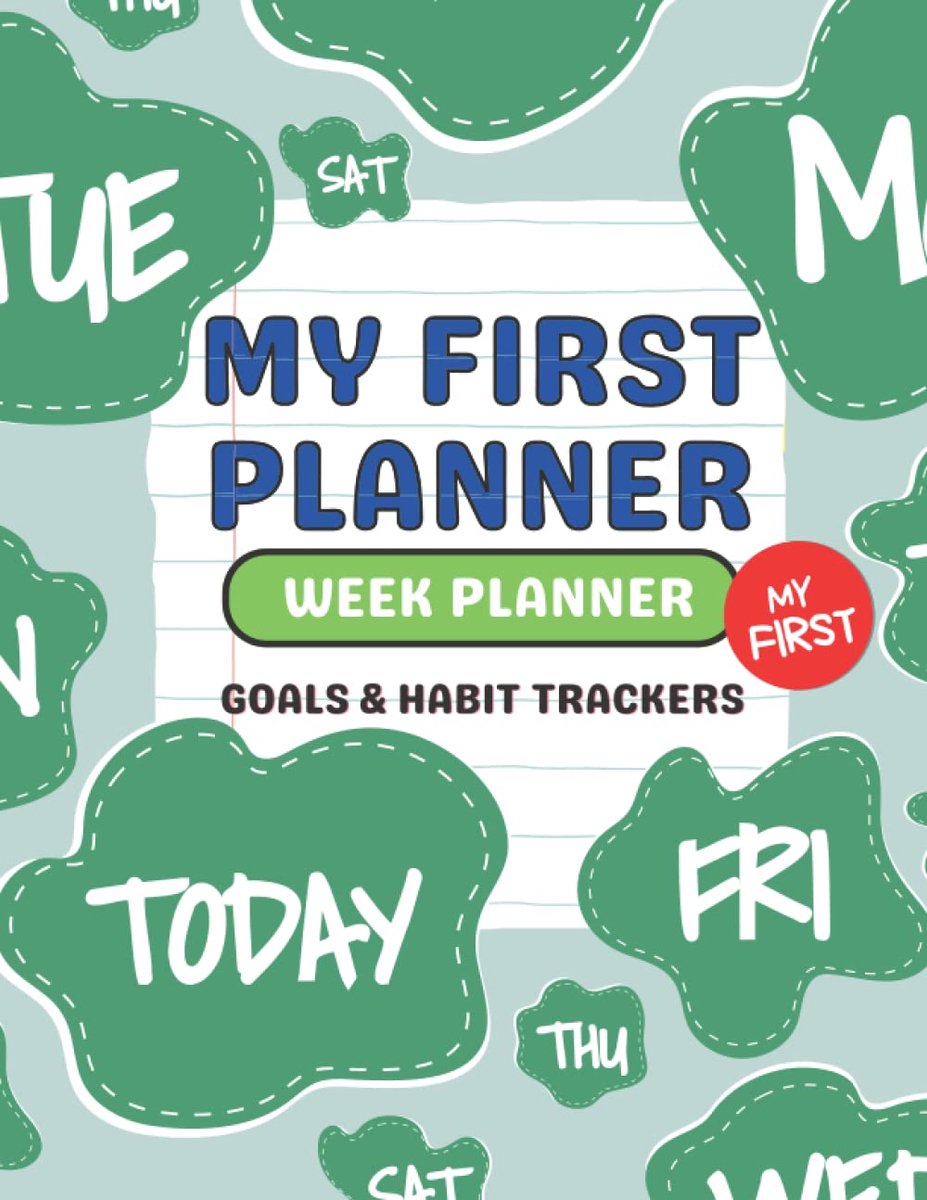 My First Weekplanner For Kids - A Child Very First Weekplanner incl. Goals & Habits Tracker - ShopVlot