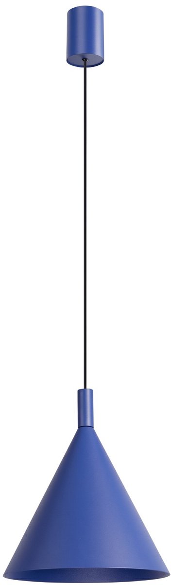Sollux Lighting Hanglamp Nox - E27 - ultramarijn - staal - 24.5x24.5x140cm