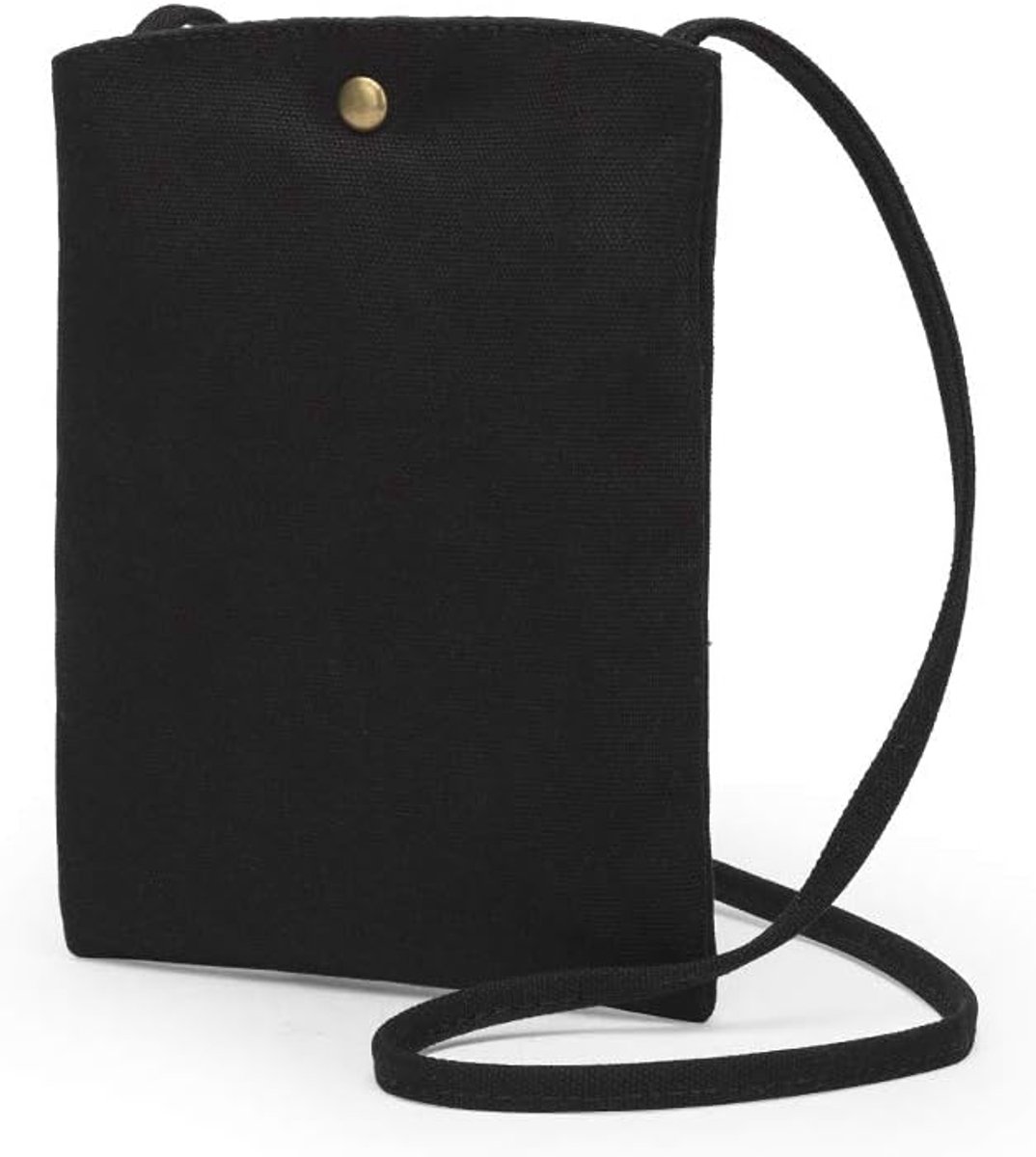 Pure cotton canvas mobile phone bag mini cloth bag INS style Japanese simple and versatile messenger small square bag - ShopVlot