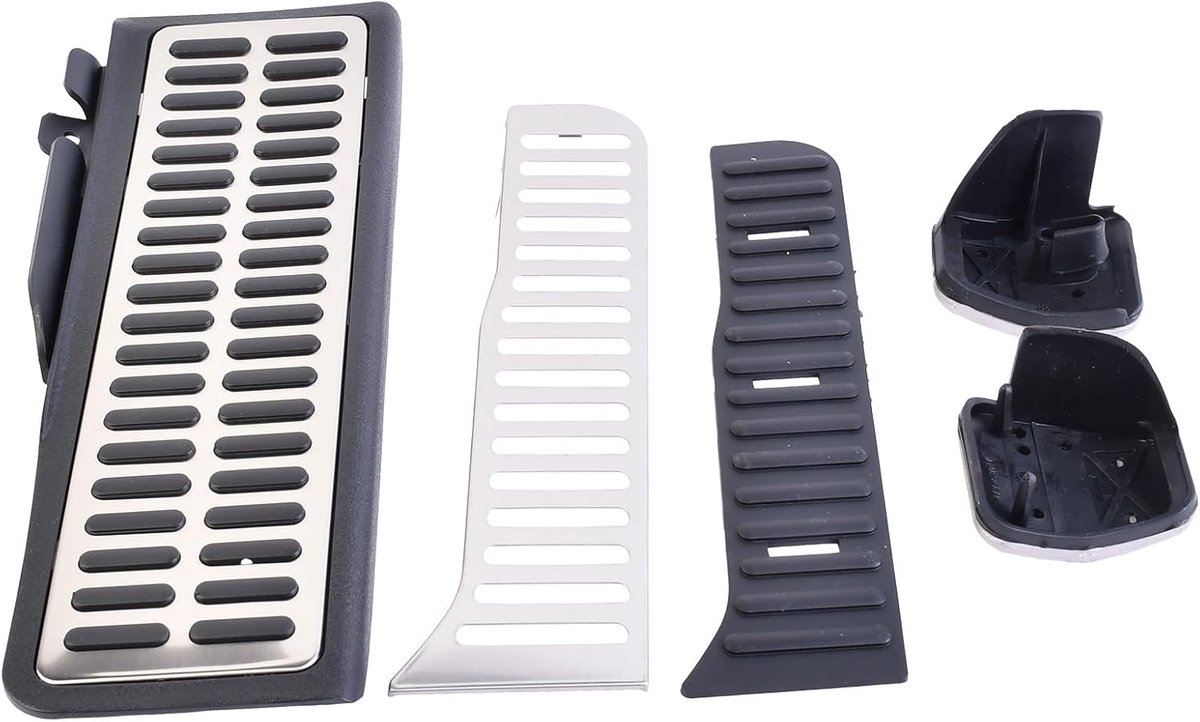 Pedal Covers Clutch Brake Pedal Set Pedal Caps Foot Rest Car Manual Foot Pedal Caps Footrest Pedal Replacement for VW - ShopVlot