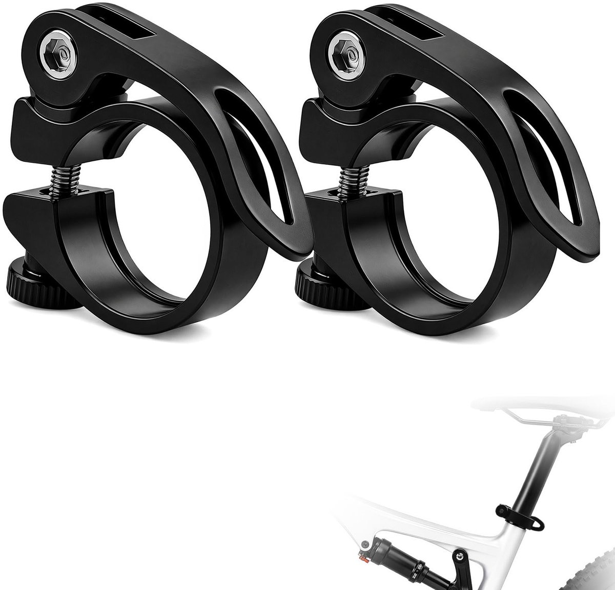Sattelklemming 31,8mm Aluminium met Snelsluiting voor Fietszadel