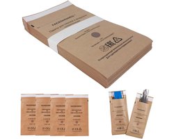WeddHuis 100 x Self-Sealing Bags for Cosmetics and Nail Tools (100 x 200 mm) - ShopVlot