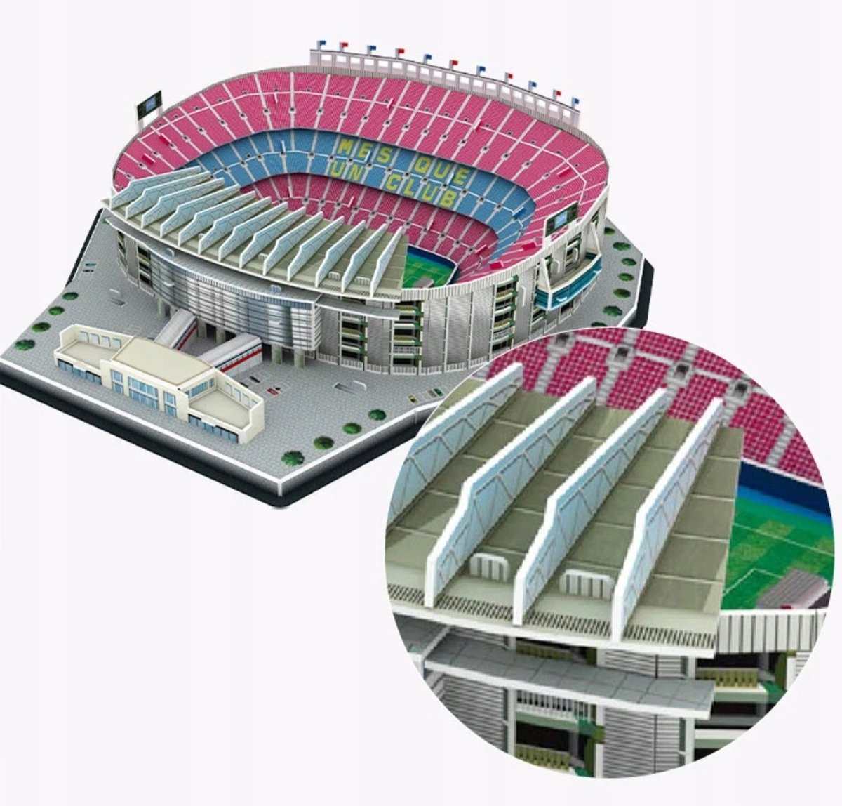 3D Puzzel Camp Nou Stadion FC Barcelona - 69 Elementen
