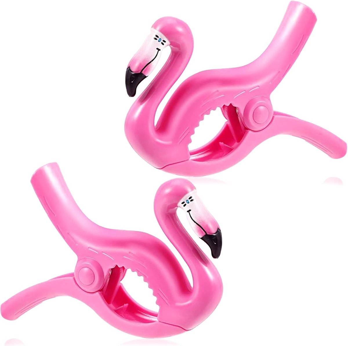 Handdoekklemmen voor strandstoelen, 2 stuks Grote strandhanddoek klemmen Flamingo strandhanddoek clips handdoekklemmen - ShopVlot