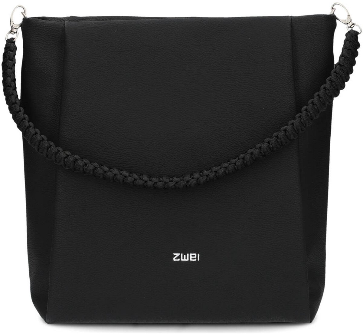 zwei Schoudertas Yuna YU120 Nubuk - Black Zwart