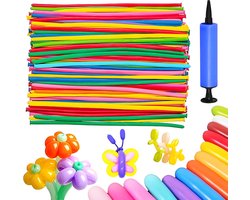 YOUYIKE Modellier 50 Pieces Long Balloons for Shaping, Modeling Balloons, Balloon Animals with Large Air Pump for - ShopVlot