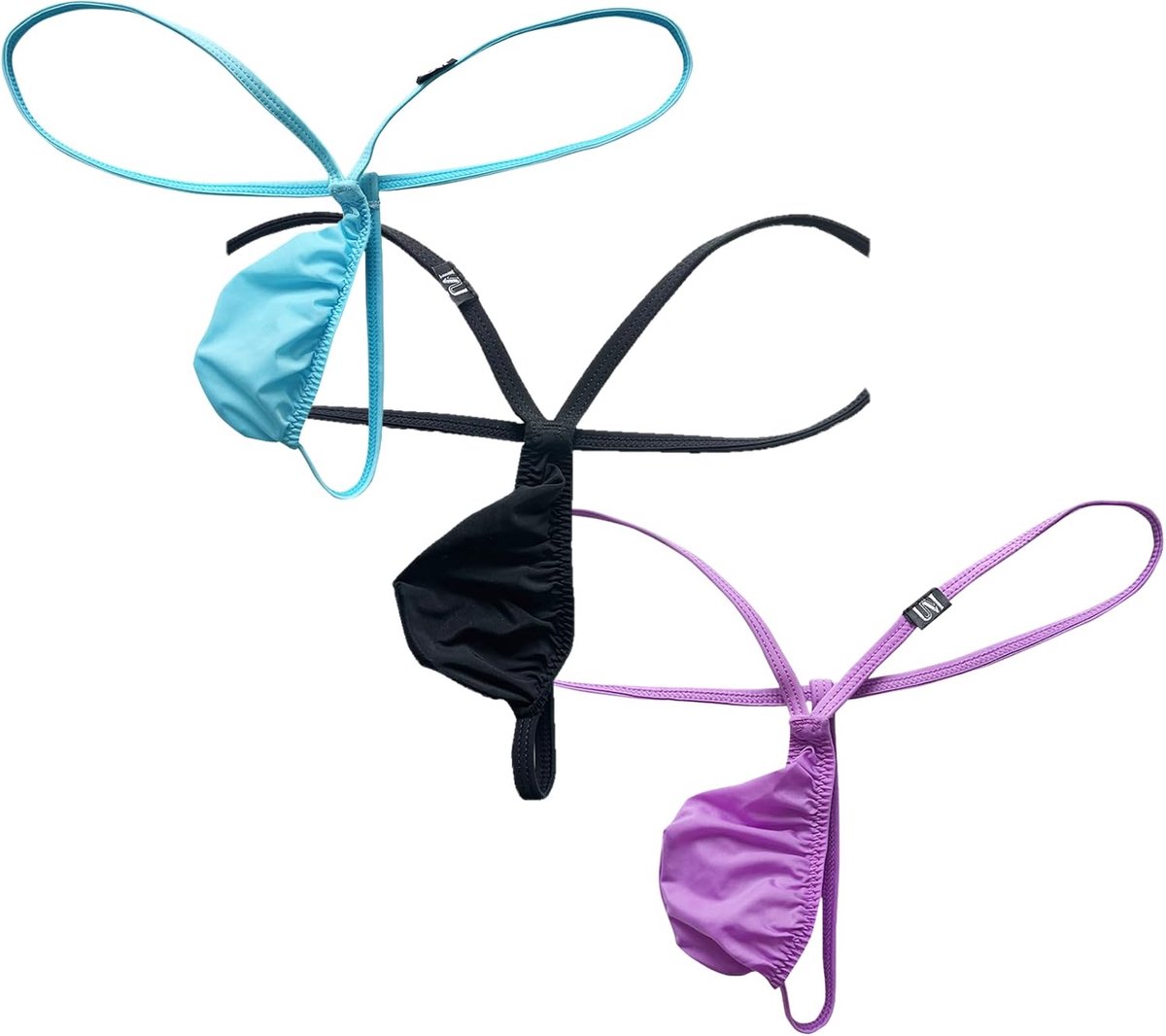 Strings, Thong and Tanga Slip Tanga Mens Sexy Lace Underwear Men Hot Low Waist Elastic String Male Underpants - ShopVlot