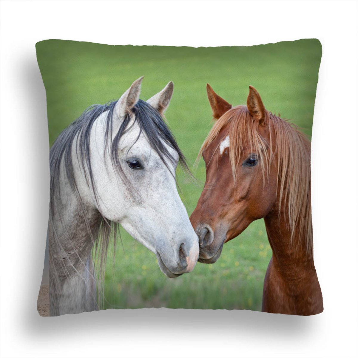 Decoratieve Sierkussen Paardenmotief 50x50 cm