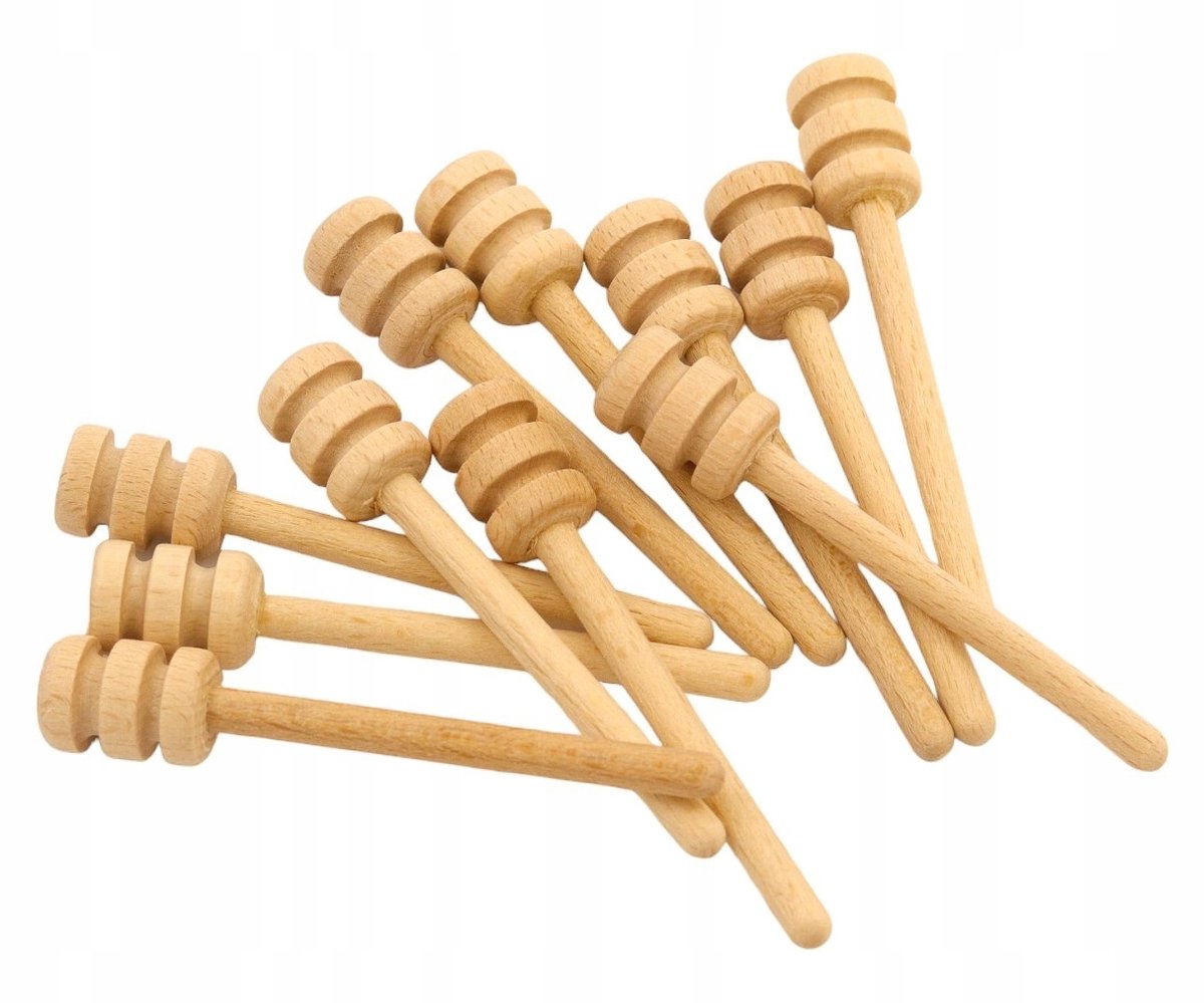 Houten Honinglepjes 10 Stuks - 8 cm