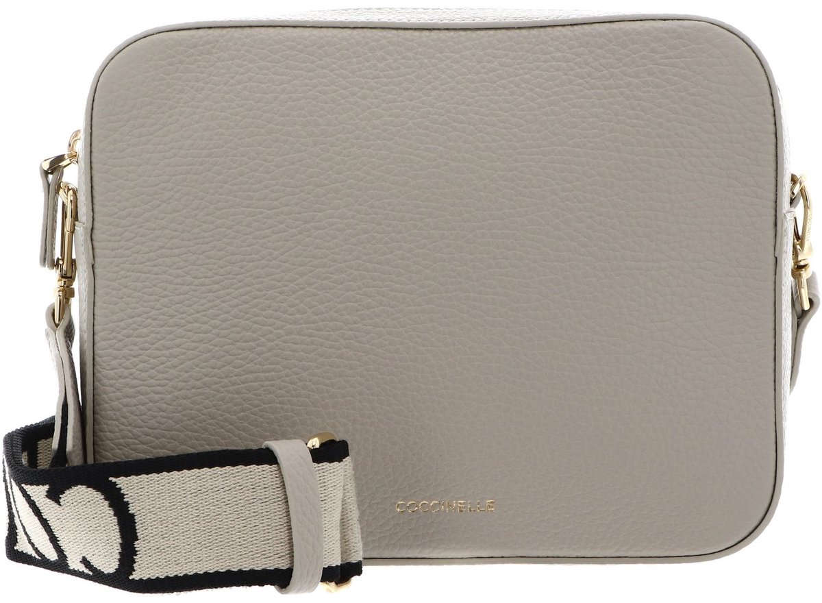 COCCINELLE Leren schoudertas Tebe Crossover Bag Eucalipto groengrijs