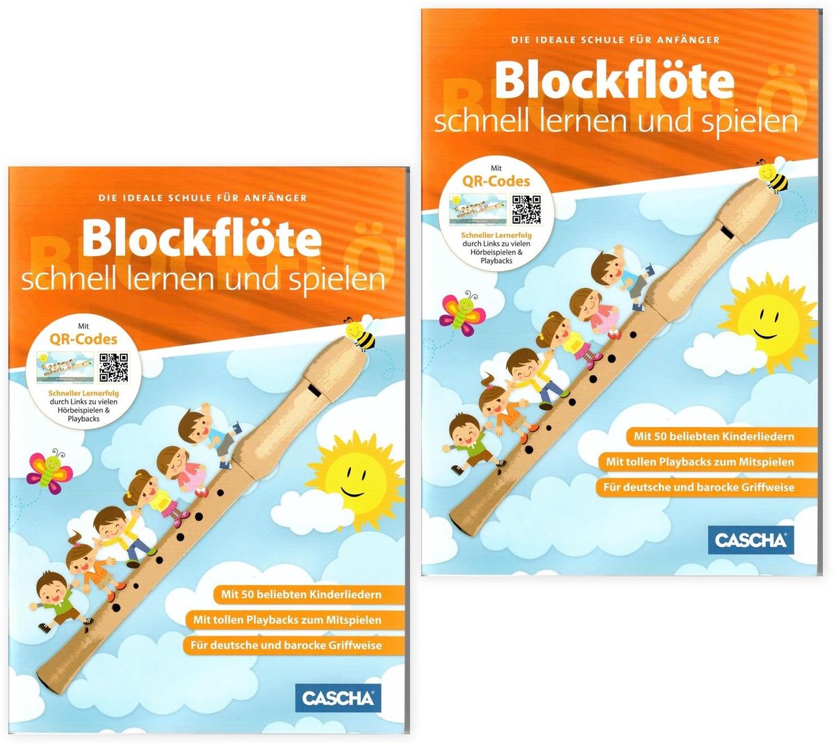 Doppelausgabe: 2x Blockflöte - schnell lernen und spielen (Doppelpack) (HH 1043, 9783866264380) + Soundman-Notenheft + - ShopVlot