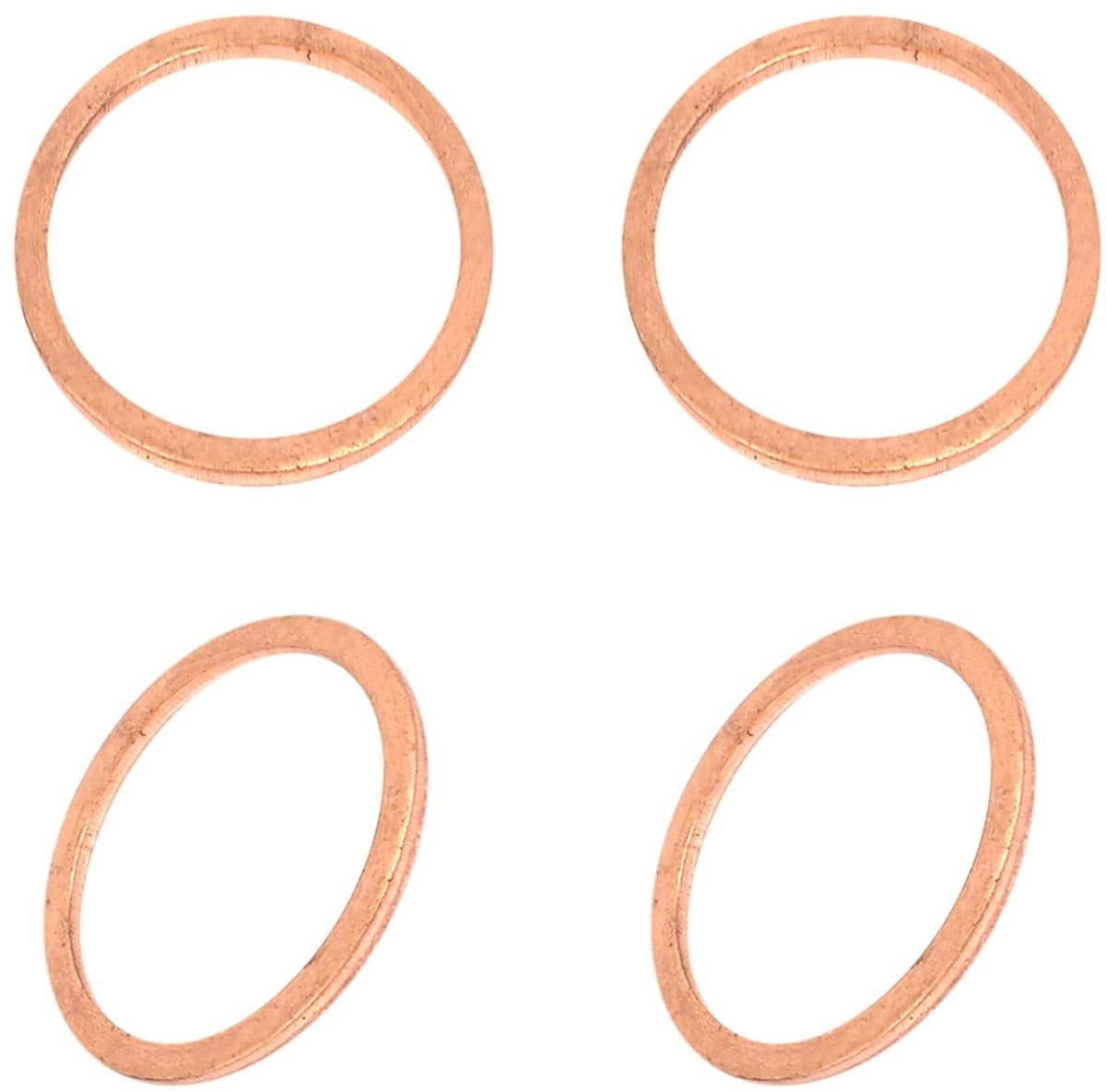 Flatkoperen afdichtringen 30mm x 36mm x 2mm - 4-pack - geschikt voor M30 schroeven - ShopVlot