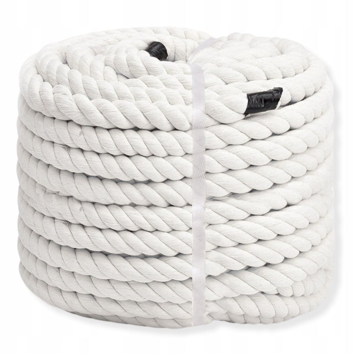 Merkloos Katoenen Touw Gedraaid 12mm - 10m - Decoratief & Sterk
