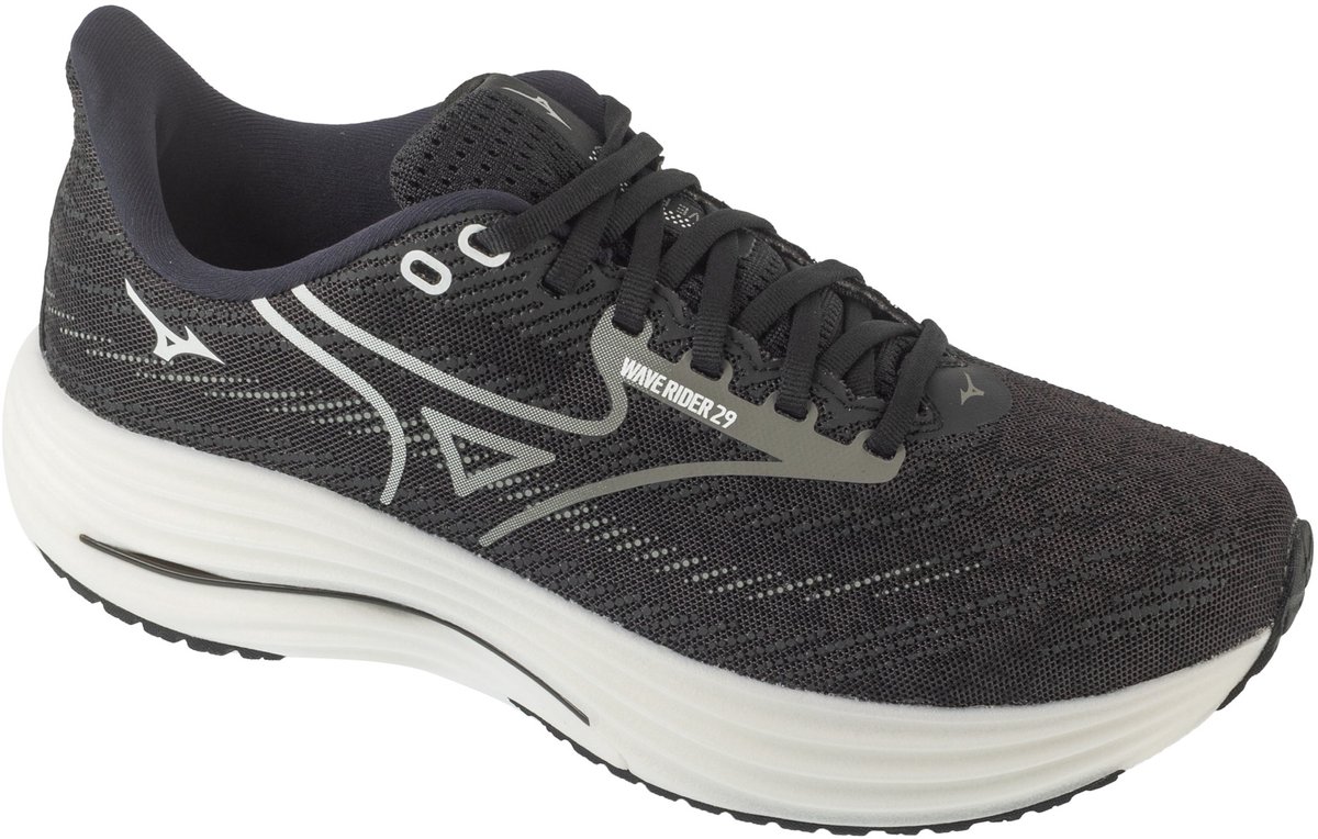 Mizuno Wave Rider 29, Mannen, Zwart, Hardloopschoenen, maat: 48,5