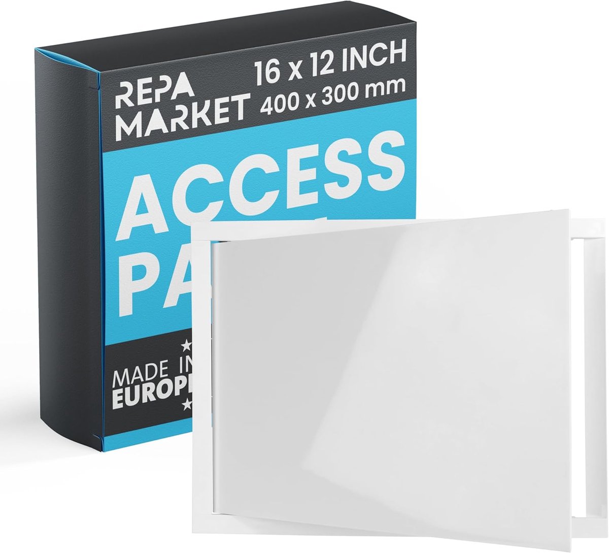 Repa Market 16 x 12 Inch Drywall Wall Access Panel - White ABS Plastic Wall Hole Cover Plate/Plumbing Access Panel for - ShopVlot