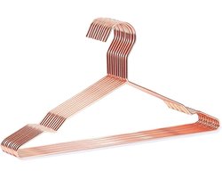 DARUITE Clothes Hangers, Metal Clothes Hangers, Wire 10 Pieces, Rose Gold - ShopVlot