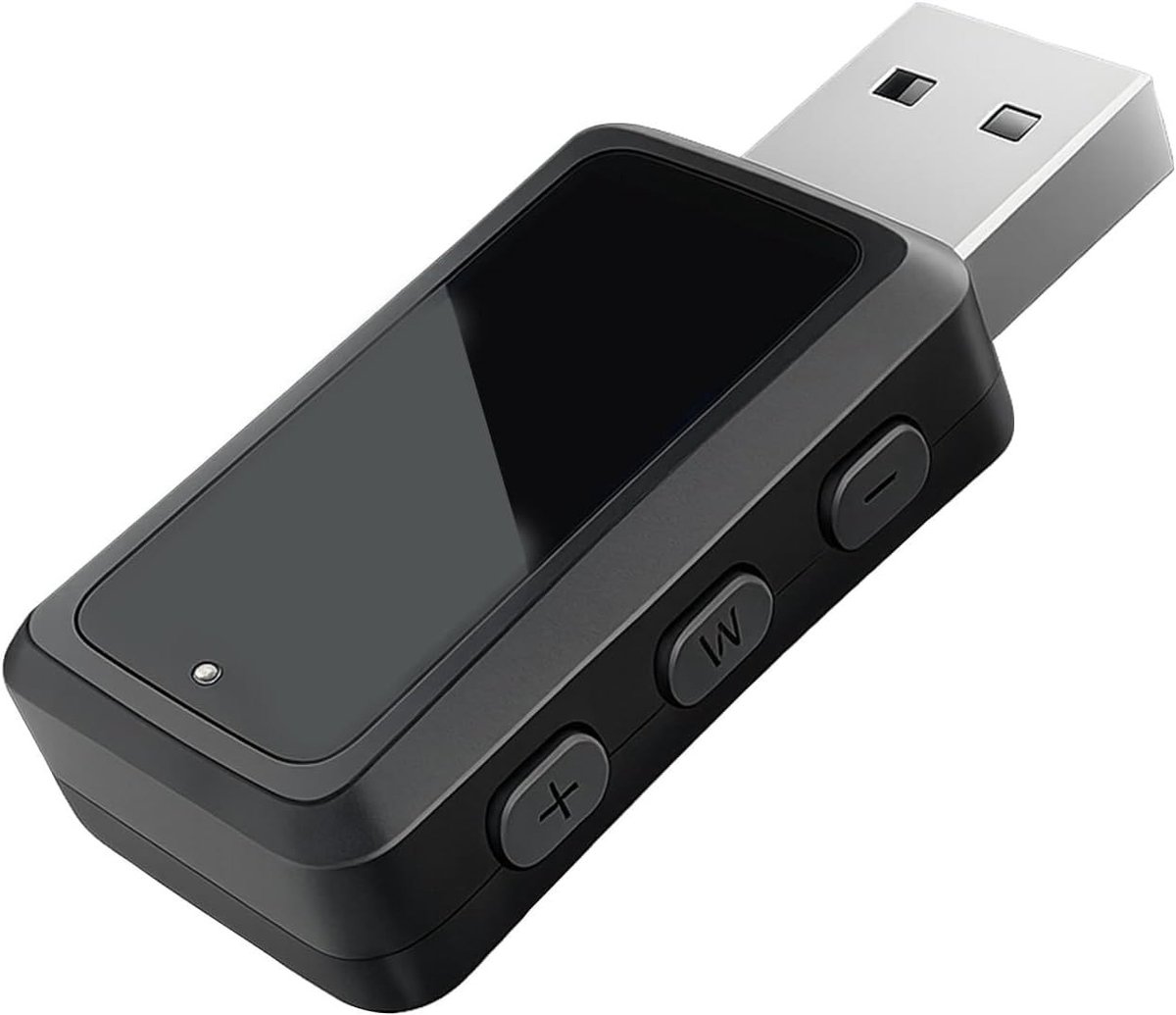 Bluetooth Auto Adapter - Zwart - Compact - Bluetooth 5.3 - Voor Auto's en Stereo-installaties