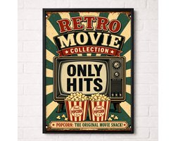 Retro Movie Collection Poster - Retro Cinema Collectie - Film en Muziek Posters - A2+ 43,2 x 61 cm