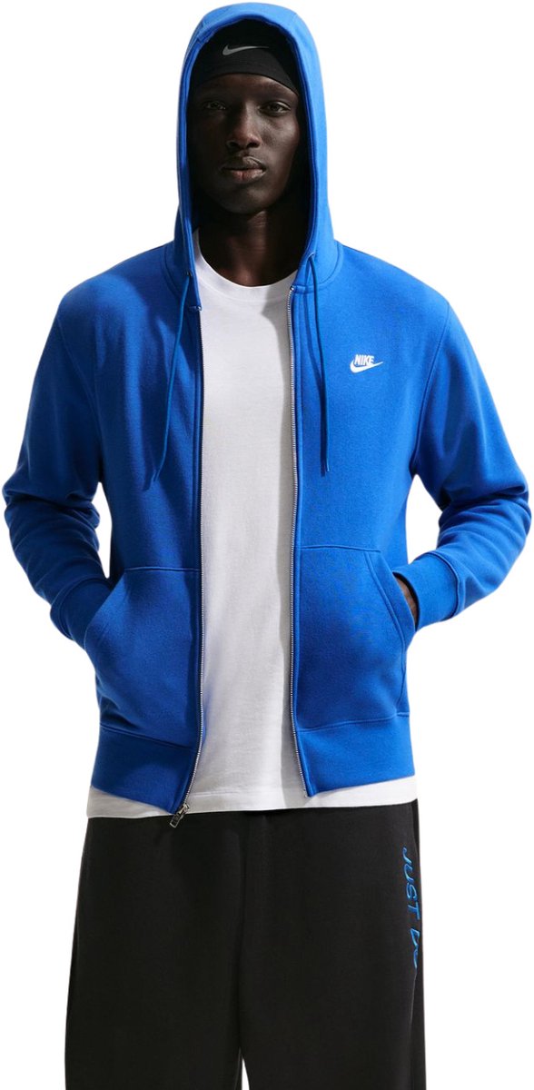 Nike Club BB FZ Hoodie Heren 2XL Blauw