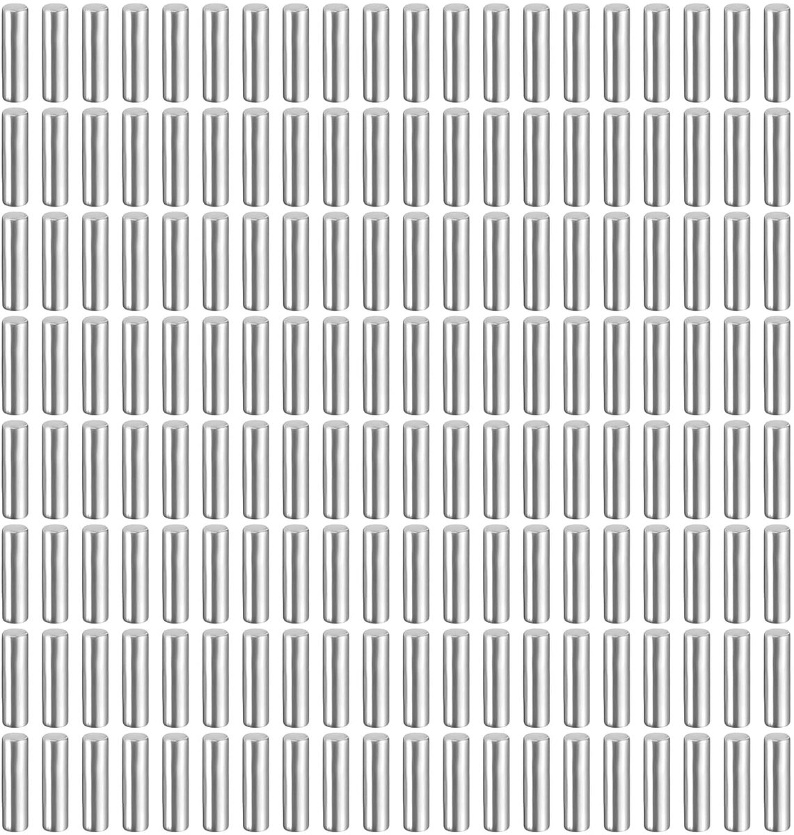 Plugpennen 1.5mm x 5mm - 304 roestvrij staal - cilindrische schapsteunen - ideaal voor boekenkasten - ShopVlot