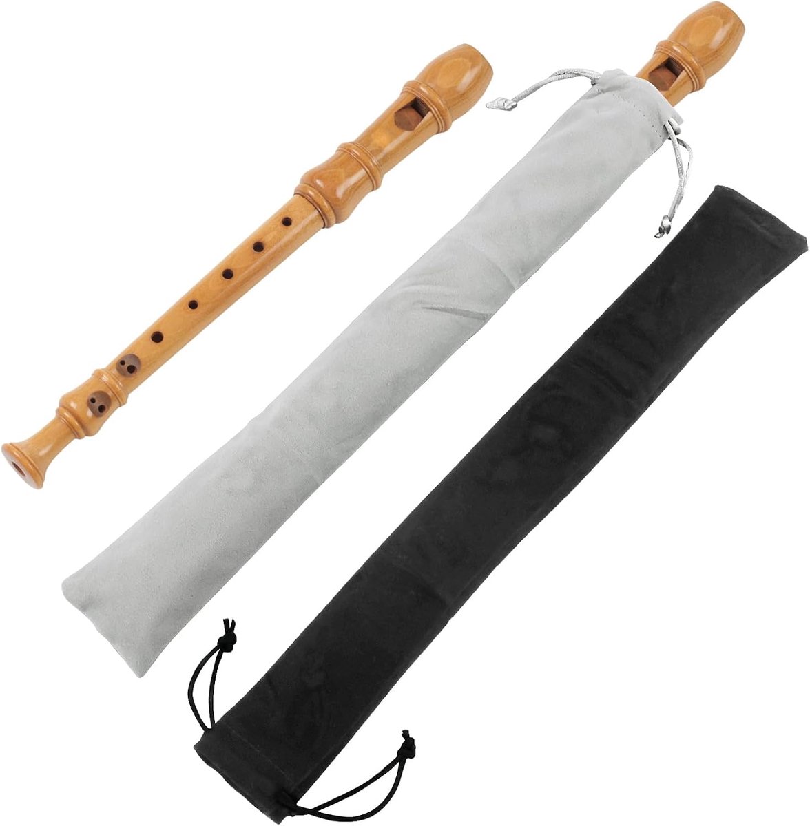 Sopraanblokfluit tas - premium fluwelen pouch - optimale bescherming - ideaal voor muziekinstrumenten - ShopVlot