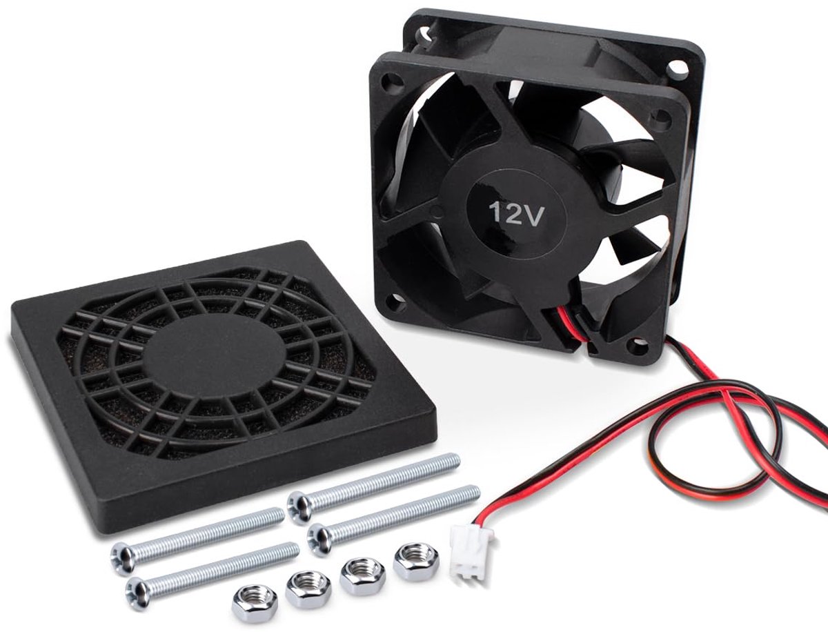 Elektrische koelventilator 60x60 mm - mini stille ventilator - DC12V - ideaal voor ijsmachine en pc - ShopVlot